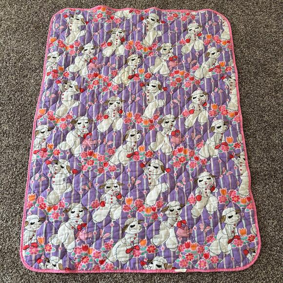 Vintage dundee shari lewis enterprises Lamb Chop blanket crib quilt - Picture 1 of 6